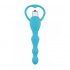 Soft Anal Beads Butt Plug Vibrator (Battery - Blue)