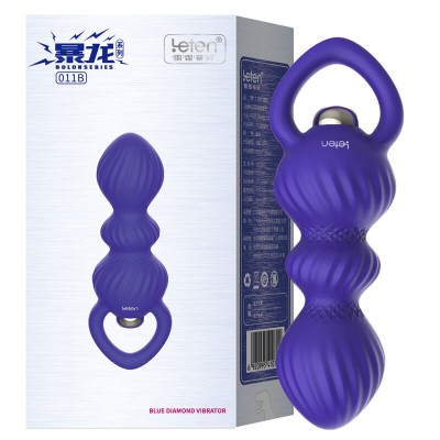 HK LETEN Prague Love Blue Diamond Anal Butt Plug Vibrator HK LETEN Prague Love Blue Diamond Anal Butt Plug Vibrator