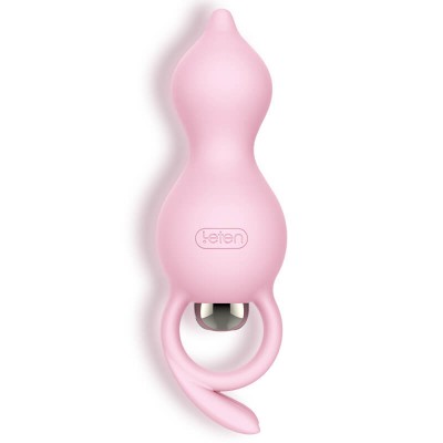 HK LETEN Cute Rabbit Series Anal Pull Beads (Iron Bunny - Pink)