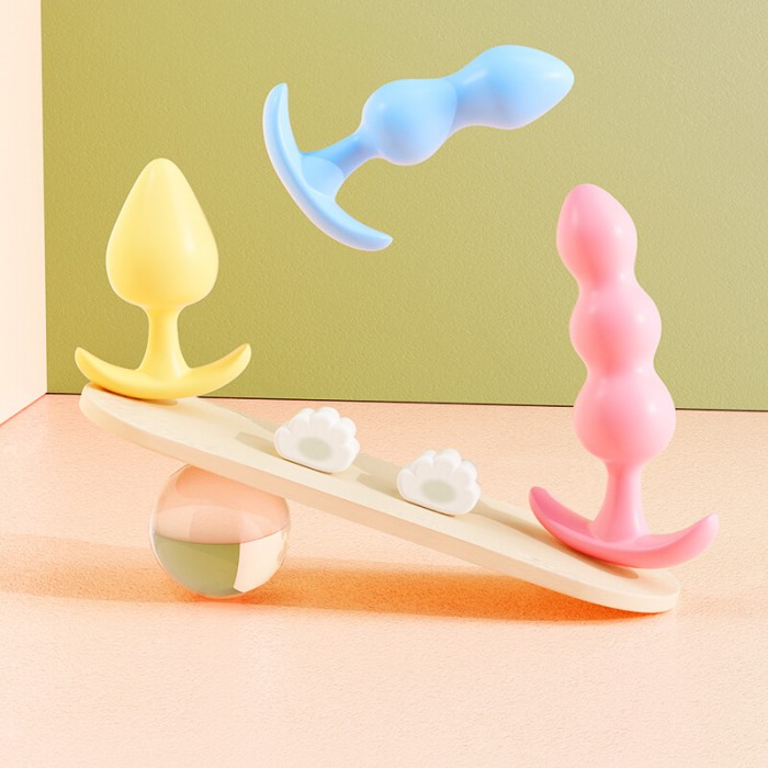 MizzZee - Jelly Anal Butt Plug (Full Set 3 Pieces)