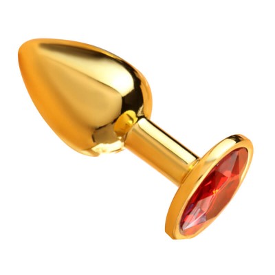 MizzZee - Gold Plated Diamond Anal Butt Plug (Small Size)