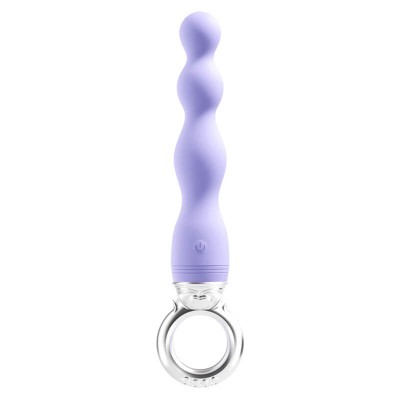 MizzZee - Ring Pulling Anal Beads (Chargeable - Purple)