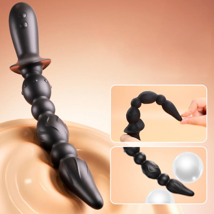 MizzZee - Pleasure Vibrating Anal Beads (Chargeable - Black) MizzZee - Pleasure Vibrating Anal Beads (Chargeable - Black)