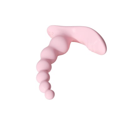 MizzZee - Heart-Shaped Beaded Anal Plug (Support APP Mini Programs - Chargeable)