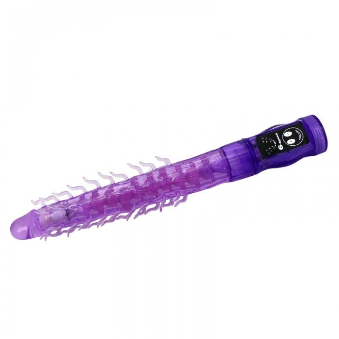 BAILE - Spiny Dragon Stimulator Vibrator Stick (Battery - Purple)