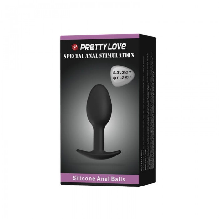 PRETTY LOVE - Phantom Anal Butt Plug (Black) PRETTY LOVE - Phantom Anal Butt Plug (Black)
