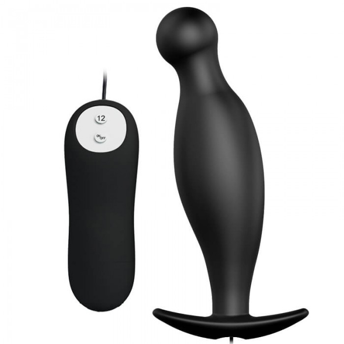 PRETTY LOVE Vibration Anal Pleasure Butt Plug (Black) PRETTY LOVE Vibration Anal Pleasure Butt Plug (Black)