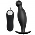 PRETTY LOVE Vibration Anal Pleasure Butt Plug (Black)