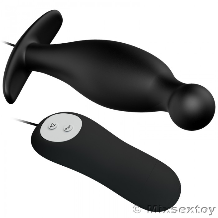 PRETTY LOVE Vibration Anal Pleasure Butt Plug (Black) PRETTY LOVE Vibration Anal Pleasure Butt Plug (Black)