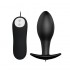 PRETTY LOVE Vibration Anal Pleasure Butt Plug (Black)