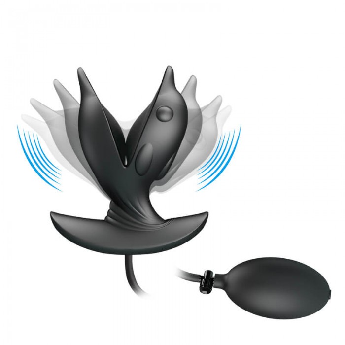 Pretty Love - Hanson Inflate Anal Vibration Massager (Chargeable - Black) Pretty Love - Hanson Inflate Anal Vibration Massager (Chargeable - Black)