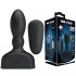 MR PLAY - Remote-Controlled Inflatable Vibrating Anal Plug (Chargeable - Black)