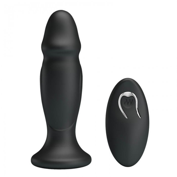 MR PLAY - Remote-Controlled Vibrating Anal Plug ll (Chargeable - Black) MR PLAY - Remote-Controlled Vibrating Anal Plug ll (Chargeable - Black)