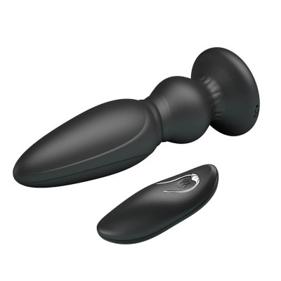 MR PLAY - Remote-Controlled Vibrating Anal Plug l (Chargeable - Black) MR PLAY - Remote-Controlled Vibrating Anal Plug l (Chargeable - Black)