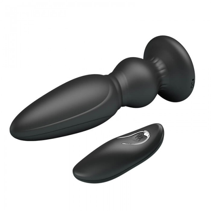 MR PLAY - Remote-Controlled Vibrating Anal Plug l (Chargeable - Black) MR PLAY - Remote-Controlled Vibrating Anal Plug l (Chargeable - Black)