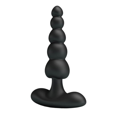 Pretty Love - Corban Vibrating Anal Bead Massager (Chargeable - Black)
