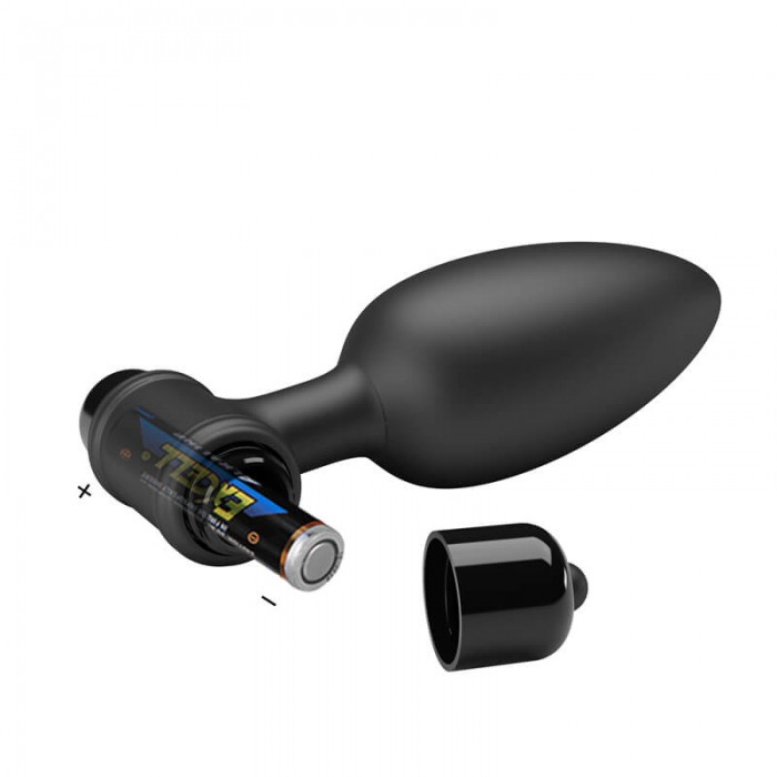 MR PLAY - Vibrating Anal Plug (Battery - Black) MR PLAY - Vibrating Anal Plug (Battery - Black)