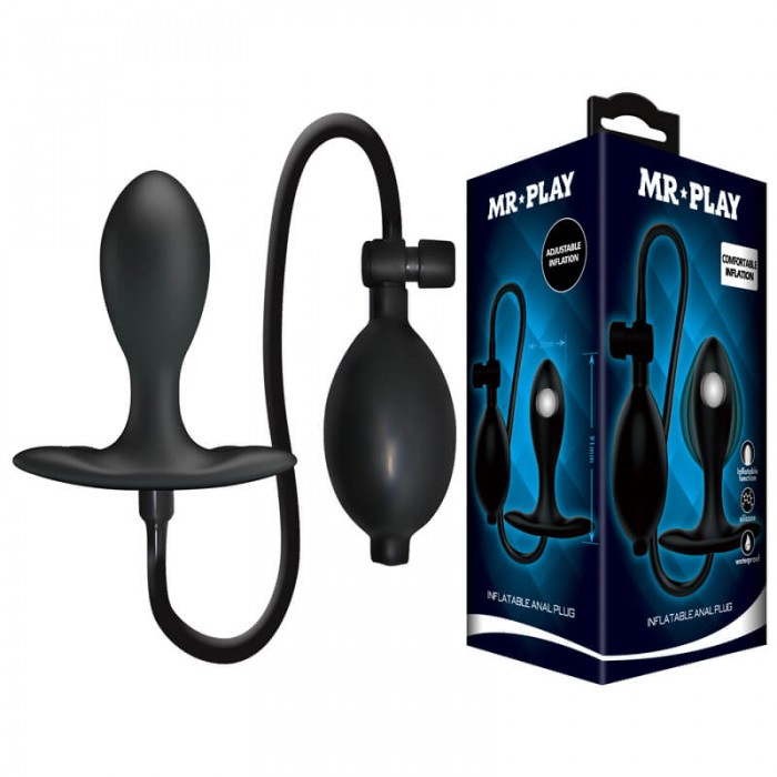 MR PLAY - Inflatable Anal Plug (Black) MR PLAY - Inflatable Anal Plug (Black)