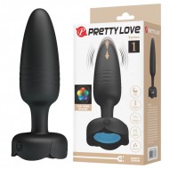 Pretty Love - Tarion RGB Light Thrusting Vibrating Anal Plug (Chargeable - Black) Pretty Love - Tarion RGB Light Thrusting Vibrating Anal Plug (Chargeable - Black)