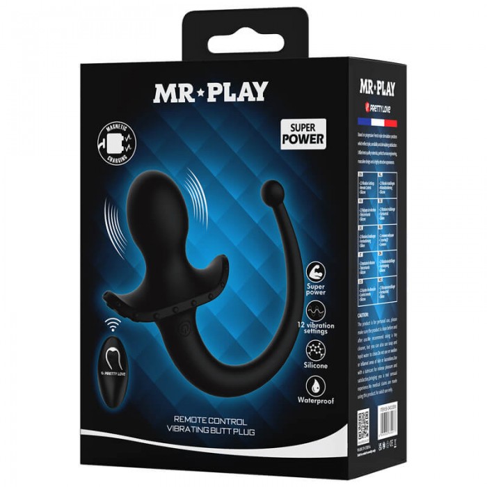 MR PLAY - Vibrating Anal Plug Tail (Wireless Remote - Chargeable) MR PLAY - Vibrating Anal Plug Tail (Wireless Remote - Chargeable)