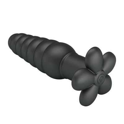 Pretty Love - Imron Vibrating Anal Plug Massager (Battery - Black) Pretty Love - Imron Vibrating Anal Plug Massager (Battery - Black)