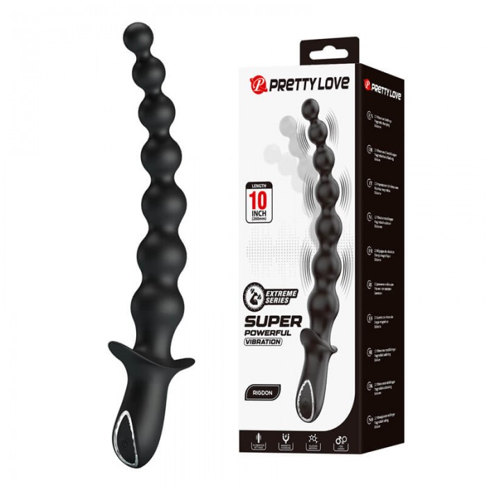 Pretty Love - RIGDON Anal Bead Massager (Chargeable - Black) Pretty Love - RIGDON Anal Bead Massager (Chargeable - Black)