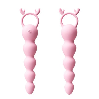 MizzZee - Little Deer Anal Vibrating Beads (Chargeable - Pink) MizzZee - Little Deer Anal Vibrating Beads (Chargeable - Pink)