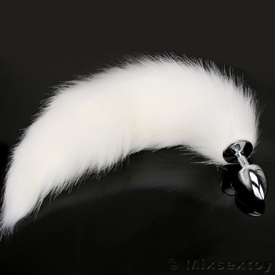MizzZee - SM Blue Fox Metal Tail Anal Plug (White Fox) MizzZee - SM Blue Fox Metal Tail Anal Plug (White Fox)