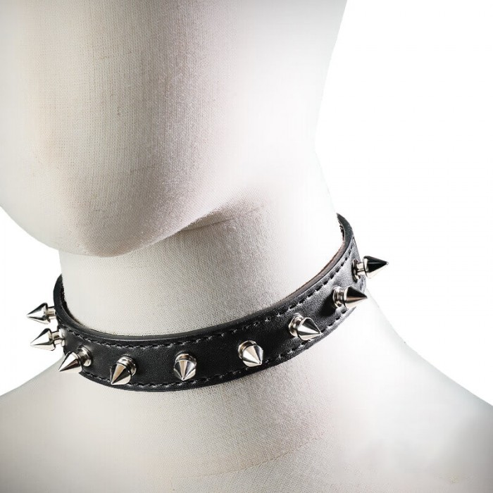 MizzZee - Leather Rivet Collar SM Toy MizzZee - Leather Rivet Collar SM Toy