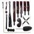 MizzZee - SM Upgrade Bondage 10 Pieces Set (Black Red)