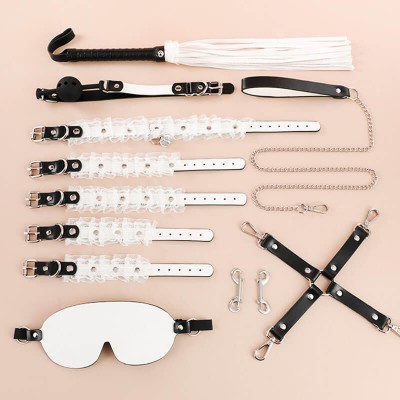 MizzZee - Maid Pleasure Bondage Set SM (Black - White)
