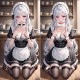 MizzZee - Maid Pleasure Bondage Set SM (Black - White) MizzZee - Maid Pleasure Bondage Set SM (Black - White)