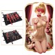 MizzZee - Black Red Leather Roll-Up Bondage BDSM Kit MizzZee - Black Red Leather Roll-Up Bondage BDSM Kit