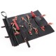 MizzZee - Black Red Leather Roll-Up Bondage BDSM Kit MizzZee - Black Red Leather Roll-Up Bondage BDSM Kit