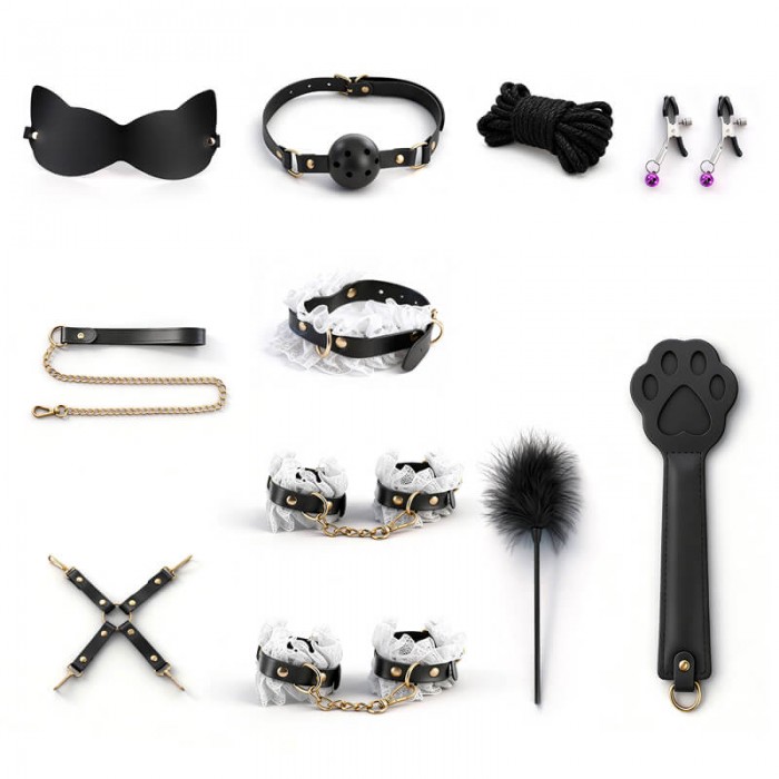 MizzZee - Maid Cosplay Bondage Kit (11 Pieces Set) MizzZee - Maid Cosplay Bondage Kit (11 Pieces Set)