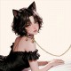 MizzZee - Cat Ear Collar With Leash SM MizzZee - Cat Ear Collar With Leash SM