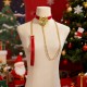 MizzZee - Christmas Charm Detachable Collar With Leash