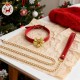 MizzZee - Christmas Charm Detachable Collar With Leash
