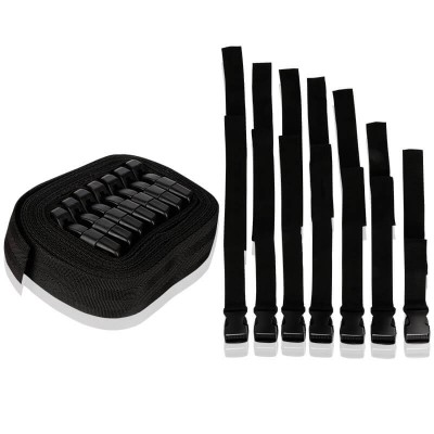 Mizzzee SM Bondage 7-Straps Set (Black) Mizzzee SM Bondage 7-Straps Set (Black)
