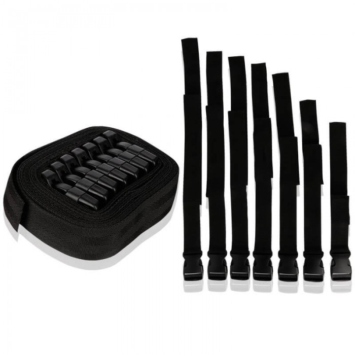 Mizzzee SM Bondage 7-Straps Set (Black) Mizzzee SM Bondage 7-Straps Set (Black)