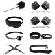 PRETTY LOVE - BDSM Kit 8 Pieces Set (Black) PRETTY LOVE - BDSM Kit 8 Pieces Set (Black)