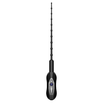 JEUSN - Pull Bead Horse Eye Stick Urethral Sound Vibrator (Chargeable - Black)