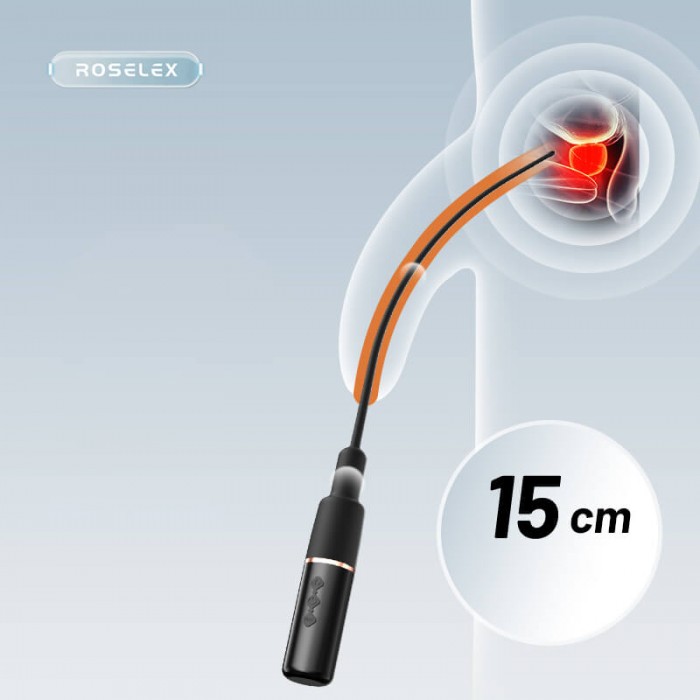 ROSELEX - Urethral Sounding Rod SM (Chargeable - Black)