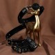 MIZZZEE - Restraint Backhand Collars Mouth Gag Ball Bondage Set (Black) MIZZZEE - Restraint Backhand Collars Mouth Gag Ball Bondage Set (Black)