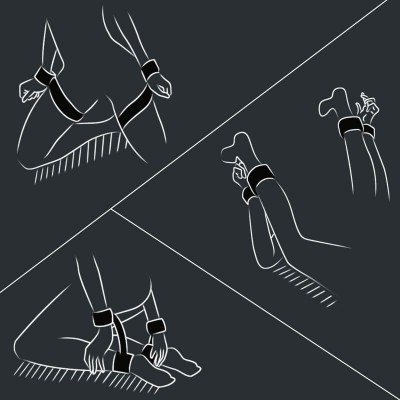 MIZZZEE - Easy Restraints Strap On Bondage (Black) MIZZZEE - Easy Restraints Strap On Bondage (Black)