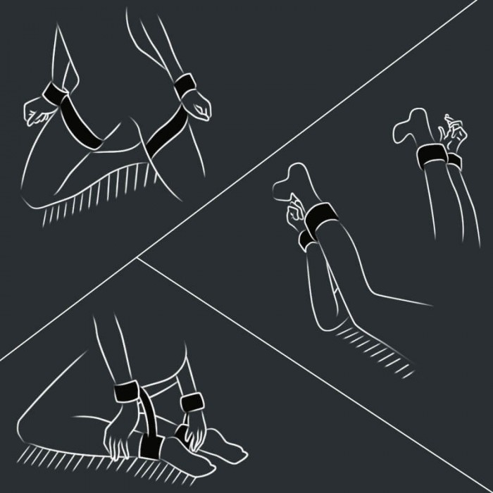MIZZZEE - Easy Restraints Strap On Bondage (Black) MIZZZEE - Easy Restraints Strap On Bondage (Black)