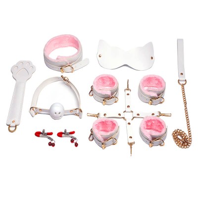 MizzZee - Comprehensive Bondage Restraint Set (Pink - White)