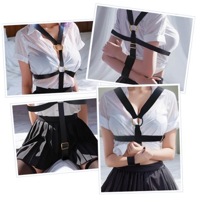 MizzZee - Reverse Hand Bondage Restraint Set (Black)