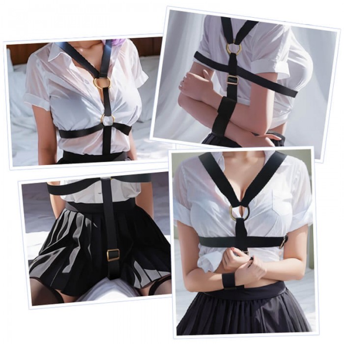 MizzZee - Reverse Hand Bondage Restraint Set (Black) MizzZee - Reverse Hand Bondage Restraint Set (Black)