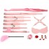 MizzZee - Bondage Restraint Set Antibacterial Edition (11 Pieces Set - Pink)